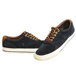 Polo by Ralph Lauren "Vaughn" Navy Blue Suede Sneakers